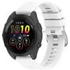 Yikamosi Compatibile con Garmin Forerunner 265 Cinturino per Donne e Uomini,Sgancio Rapido Silicone Chiusura in acciaio inossidabile Cinturino di Ricambio per Garmin Forerunner 265,Bianco