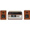 Denver Sistema Giradischi Stereo DENVER MRD-52DARKWOOD. Ricevitore Radio Digitale DAB+/ FM, Lettore CD, Aux-In. Volume 2x5W.