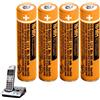pingju Batterie Ricaricabili AAA ,1,2V 550mAh NiMH (Confezione da 4) per Panasonic Gigaset BT telefoni cordless