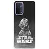 LA CASA DE LAS CARCASAS Custodia per OPPO A54 5G - OPPO A74 5G ufficiale di Star Wars Darth Vader sfondo nero trasparente per proteggere il tuo cellulare. Cover OPPO in silicone flessibile con licenza ufficiale di Star Wars