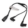 SZRMCC Cavo di alimentazione IEC 320 C8 a doppio C7 Y Splitter figura C8 maschio a 2 x C7 femmina AC cavo convertitore di alimentazione per monitor LCD parete HDTV Sky Q Box PS4 Xbox One (C8 a gomito