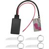AYNEFY Adattatore Bluetooth AUX 32 Pin per Audi A3 A4 A6 TT R8, Wireless per Musica