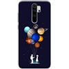 Mixroom - Cover Custodia Back case In TPU Silicone Morbido Per Xiaomi Redmi Note 8 PRO Fantasia Coppia E Pianeti N994
