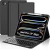 WINCHKING Custodia con Tastiera per iPad Pro 13 M5 2025/M4 2024, Cover Bluetooth Magnetica Tastiera per iPad Pro 13 Pollici (M5/M4, 2025/2024), QWERTY Italiano Layout, Nero