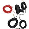 Vecys DAB DAB + FM/AM GPS Antenna per Auto Pinna Squalo FM/AM GPS Antenna per Tetto Auto Booster Segnale Adattatore SMB a SMA a DIN Cavo RG174 da 5m per Auto DAB FM/AM Radio Digitale Sistema
