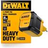 DEWALT Heavy Duty 30 W PD USB caricabatterie da parete per cantieri, caricabatterie USB-C tipo C, spina europea, compatibile con iPhone 16 15 14 13 12 Pro Max iPad Pro