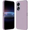 RankOne Custodia per OPPO A78 (4G) (6.43 Inches) Cover Morbida in Silicone TPU - Erba Viola