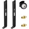 Menibeuty 2 antenne 5G LTE, SMA, connettore Signal Gain 18DBI, amplificazione del segnale ad alte prestazioni, antenna WiFi, omnidirezionale, 600-6000 MHz per 3G/4G/5G/GSM/GPRS, router IoT