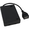 Piaeny Portabatteria 3AA con connettore USB, scatola batteria da 5 V con interruttore on/off e coperchio, alloggiamento della batteria con cavo USB per illuminazione a LED e accessori elettronici