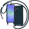 Keteen Cover per Samsung Galaxy A36 5G con Collana Custodia con Cordino TPU Corda Silicone Case Bumper Regolabile Staccabile Shock Absorption Antiscivolo Protettiva Custodia Galaxy A36 5G, verde