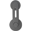 Gurtt Supporto magnetico per laptop e telefono cellulare, regolabile a 180°, supporto per fotocamera, pieghevole, grigio