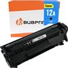 Bubprint Cartuccia Toner compatibile per HP Q2612A 12A per LaserJet 1010 1012 1015 1018 1020 1022 1022N 1022NW 3015 3020 3030 3050 3052 3055 M1005 M1319F MFP Nero