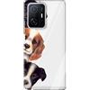 Mixroom - Cover Custodia Case In TPU Silicone Morbida Sfondo Trasparente Per Xiaomi Redmi note 12 4G Fantasia Cuccioli Di Cane T507