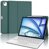WINCHKING Custodia Tastiera per iPad Air 13 M4 2026/M3 2025/M2 2024 con Touchpad, Bluetooth Magnetica Staccabile, Cover con Italiano QWERTY Tastiera per iPad Air 13 Pollici M4/M3/M2, Verde scuro