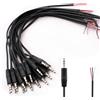 RUNCCI-YUN 15pcs connettore jack 3.5mm,connettori jack 3,5 a saldare,connettore audio jack 3,5mm, jack 3.5mm 3 poli jack stereo per cuffia/microfono，Lunghezza del cavo: 30cm