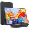 UPERFECT Monitor Touchscreen Portatile 15,6, Batteria 8000mAh, Touch Screen 10 Punti, Display FHD 1080P HDR, Tastiera Bluetooth Pieghevole e Custodia Protettiva per PC, Telefono, Switch, PS-4/5, Xbo