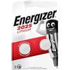 Energizer Lithium - Batteria CR2025 (pacco da 2) - Batterie a Bottone - Pila per chiavi auto, orologi fitness - 10 anni di conservazione