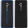 Generico Copri Batteria + biadesivo compatibile con Oppo Reno2 / PCKM00, PCKT00 Vetro Posteriore Back Cover Retro Scocca adesivo (Nero)