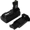 vhbw impugnatura battery grip compatibile con Canon EOS 1000D, 450D, 500D fotocamera reflex, incl. ghiera di selezione, plastica/metallo