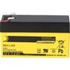 Akkuman.de Akkutechnik vom Fachmann Batteria di ricambio compatibile con Aritech BS121N 12V 1,2Ah
