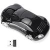 Septpenta Mouse Senza Fili 2.4G, Mouse Intelligente a Forma di Automobile, Mouse Wireless Portatile per Laptop, Mouse Ottico Senza Fili 800/1200/1600 Dpi, Mini Ricevitore Intelligente(Nero)