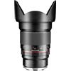 Samyang Obiettivo 16mm F/2.0 ED AS UMC CS per Micro Quattroterzi, Nero