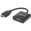 MICROWARE Manhattan - Duplicatore da HDMI a VGA (Spina su Presa)