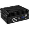 ROUAFWIT Industrial Mini PC, Industrie PC Celeron N2840, Fanless Computer, HD+VGA Dual Display, 2RS232 COM, 2RJ45 LAN, 4USB, WiFi, BT,SIM Slot,DDR3L 8GB RAM 256GB SSD