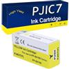 RTEUYH Cartucce di inchiostro compatibili sostitutive per EPSON PJIC7 PJIC7-K PJIC7-C PJIC7-M 28ML da utilizzare con stampanti PP-100N PP-50 PP-50BD PP-100 Yellow
