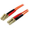 StarTech.com 50FIBLCLC15 Cavo Patch Duplex in Fibra Multimodale 50/125, LC/LC, LSZH, 15 m, Arancio
