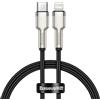 Baseus Cafule Series - Cavo dati in metallo da tipo C a Lightning PD, 20 W, 1 m, colore: Nero