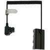 Uonecn D-Tap to NP F550 - Cavo di alimentazione per bobina, compatibile con Sony NP F550|F570|F970 | Atomos Ninja V Monitor (cavo a spirale)