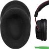 GEEKRIA Comfort Replacement Ear Pads Compatible With HyperX Cloud II Cloud 2 Cloud ii Gaming Headphones Ear Cushions, Headset Earpads, Ear Cups Repair Parts (Black Velour)