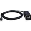 OBSBOT Adattatore da USB-C a Ethernet, 10 100 Mbps, supporto Power Over Ethernet (PoE), doppia interfaccia Ethernet e USB-C, compatibile Tail Air, MacBook, PC, ecc.