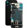SVV Cover posteriore, copribatteria compatibile con iPhone 16 Plus + premontato: con cavo flessibile QI/NFC, magnete, supporto in metallo, anelli per fotocamera, ecc. Proprio come in foto. Vetro