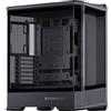 Jonsbo D400 Case PC Nero | Tower Midi ATX con vetro temperato 270° finestra panoramica, supporto doppio radiatore da 360 mm, USB-C