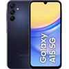 Samsung Galaxy A15 5G, Smartphone Android 14, Display Super AMOLED 6.5 FHD+, 4GB RAM, 128GB, memoria interna espandibile fino a 1TB, Batteria 5.000 mAh, Blue Black [Versione Italiana]