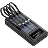 WildOath Power Bank portatile a energia solare con cavi integrati, nero, bianco, display a LED, ricarica solare, design compatto da viaggio (nero, milliampere, 50000.0)
