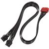 BAIRU Cavo di alimentazione da 12 pin a due Pcie 8 pin (6 + 2 pin) per scheda grafica cavo di linea per modulo di alimentazione Enermax Cavo video Scheda video GPU cavo adattatore di alimentazione 18AWG