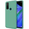 Tumundosmartphone Custodia in silicone liquido ultra morbido per TCL 20 R 5G colore verde