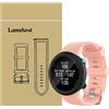 LvBu Cinturino Morbido Silicone Braccialetto Sportiva di Ricambio per Garmin Swim 2 Smartwatch (Rosa)