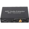Goshyda Estrattore Audio HDMI ARC, Convertitore 192KHz Estrattore Audio ARC, Supporto Uscita Ottica SPDIF HD da 3,5 Mm, Convertitore Audio Analogico Digitale per TV Home Cinema