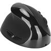 Jectse Mouse verticale wireless per mancini, USB 2.4G, nero, 1600 DPI, portatile, ricaricabile, PC, laptop