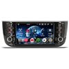 Erisin 8-Core 4GB+64GB Android 14 Autoradio Bluetooth GPS Navigatore per Fiat Grande Punto Fiat Linea Supporto CarPlay Senza fili Android Auto WiFi 4G DSP DAB+ USB FM OBD2 Canbus Schermo per Auto