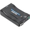 Dpofirs Convertitore da VGA a SCART, Adattatore di Uscita SCART di Ingresso VGA, Adattatore Convertitore Video con Cavo di Ricarica per Telecomando, Video Pal/NTSC (#1)