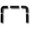 Générique Clip di fissaggio per striscia LED TV compatibile con Philips Hue Gradient - Attacco di fissaggio per fascia LED (taglia S: TV≤55)