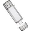 Yaxiny Chiavetta USB C da 32 GB, ad alta velocità, tipo C, doppia OTG, per TV, auto, smartphone, PC, laptop, Chromebook, MacBook Pro
