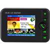 Bewinner Adattatore per radio DAB per auto - LCD 2.4 pollici - Supporto DAB 170-240MHz / FM 87.5-108MHz - Compatibile con trasmettitore DAB