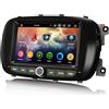 erisin 8-Core 4GB+64GB Android 14 Autoradio Bluetooth 5.0 per Fiat 500X Supporto Senza fili Carplay Android Auto GPS DSP WiFi SWC Dab+ OBD DVR Radio Navigatore IPS Schermo Tattile