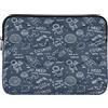 Ewusp Cute Astronauts Laptop Sleeve 16 Pollice Protettiva Laptop Case Impermeabile Antiurto Valigetta Borsa da Trasporto per Computer Notebook Tavolo 40x30x2 cm